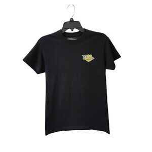 Pharmacy Board Shop Black Tan Logo T-Shirt Unisex Small Skateboarding Skater